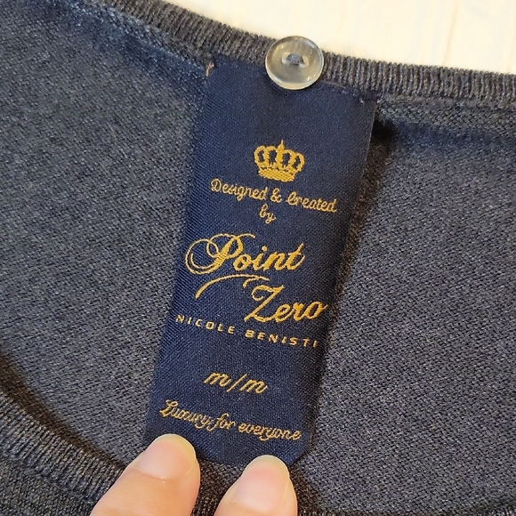 Point Zero Gray Sweater - Picture 4 of 6